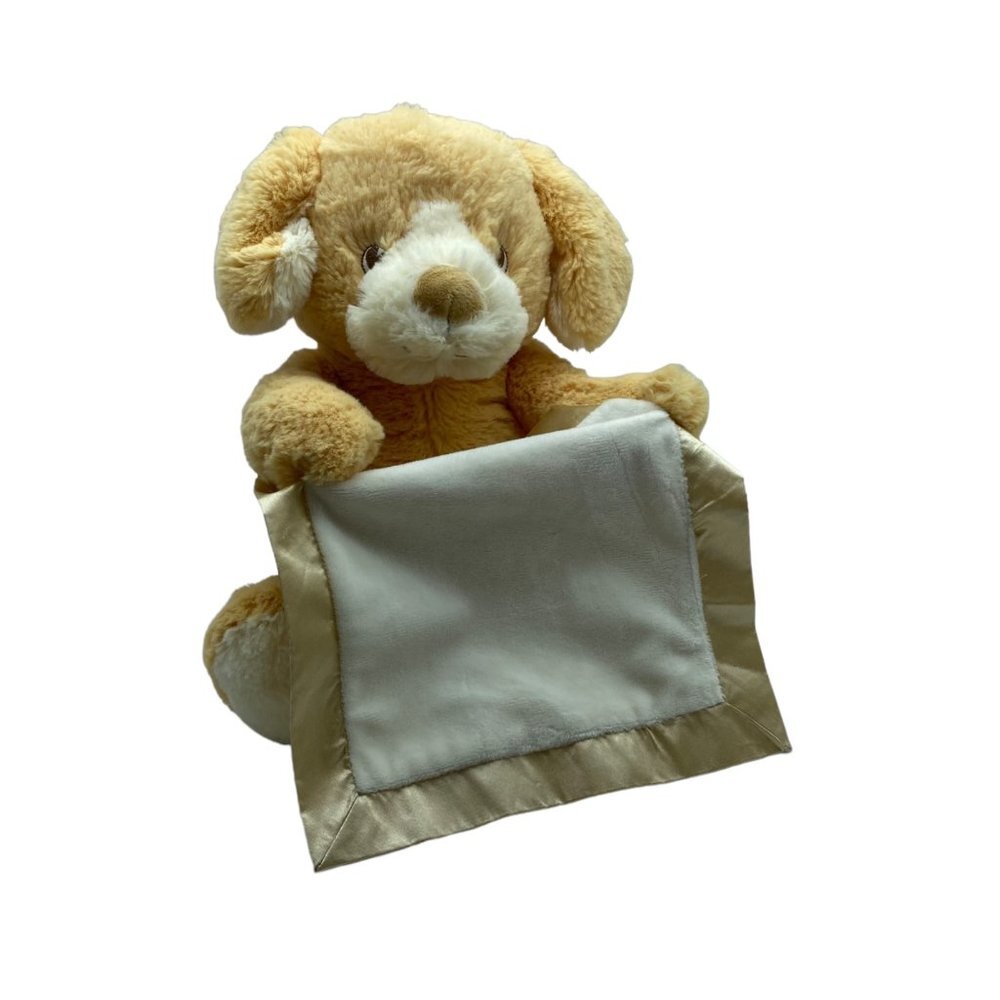Peek-A-Boo Puppy Dog Animated Sound Plush Stuffed‎ 10" Tan Toy Spin Master WORKS